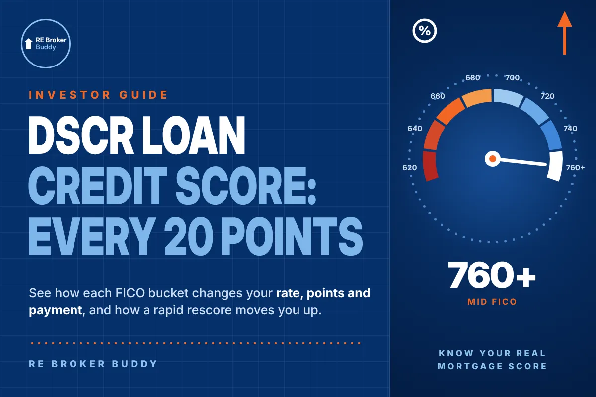 DSCR Loan Credit Score: How Each 20 Points Changes Your Rate
