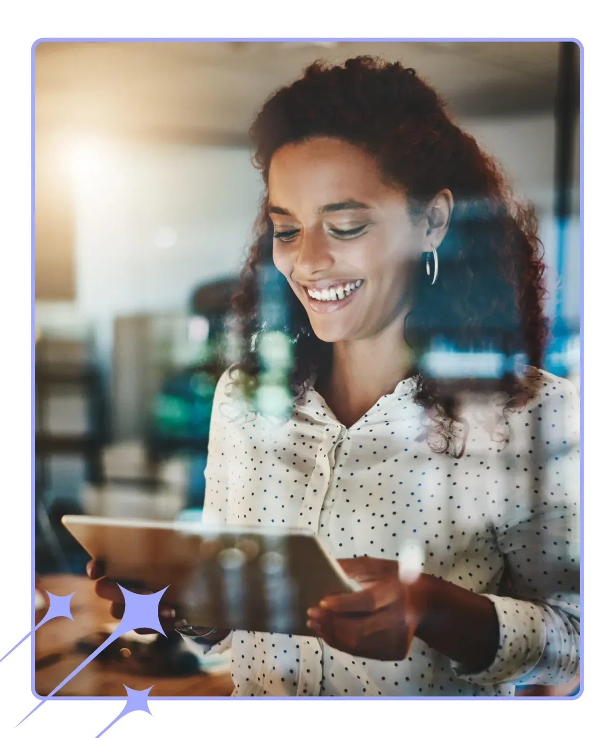 lady using business growth software of elevate base®