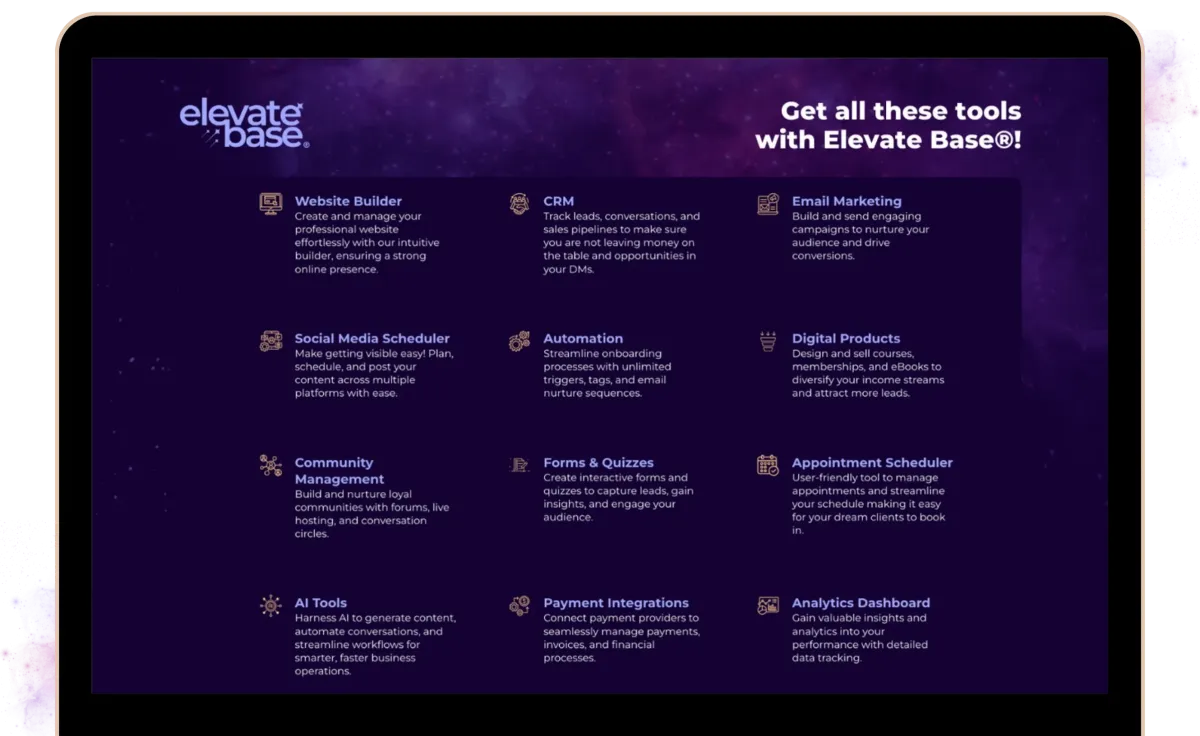 all-the-tools business solution with Elevate Base®