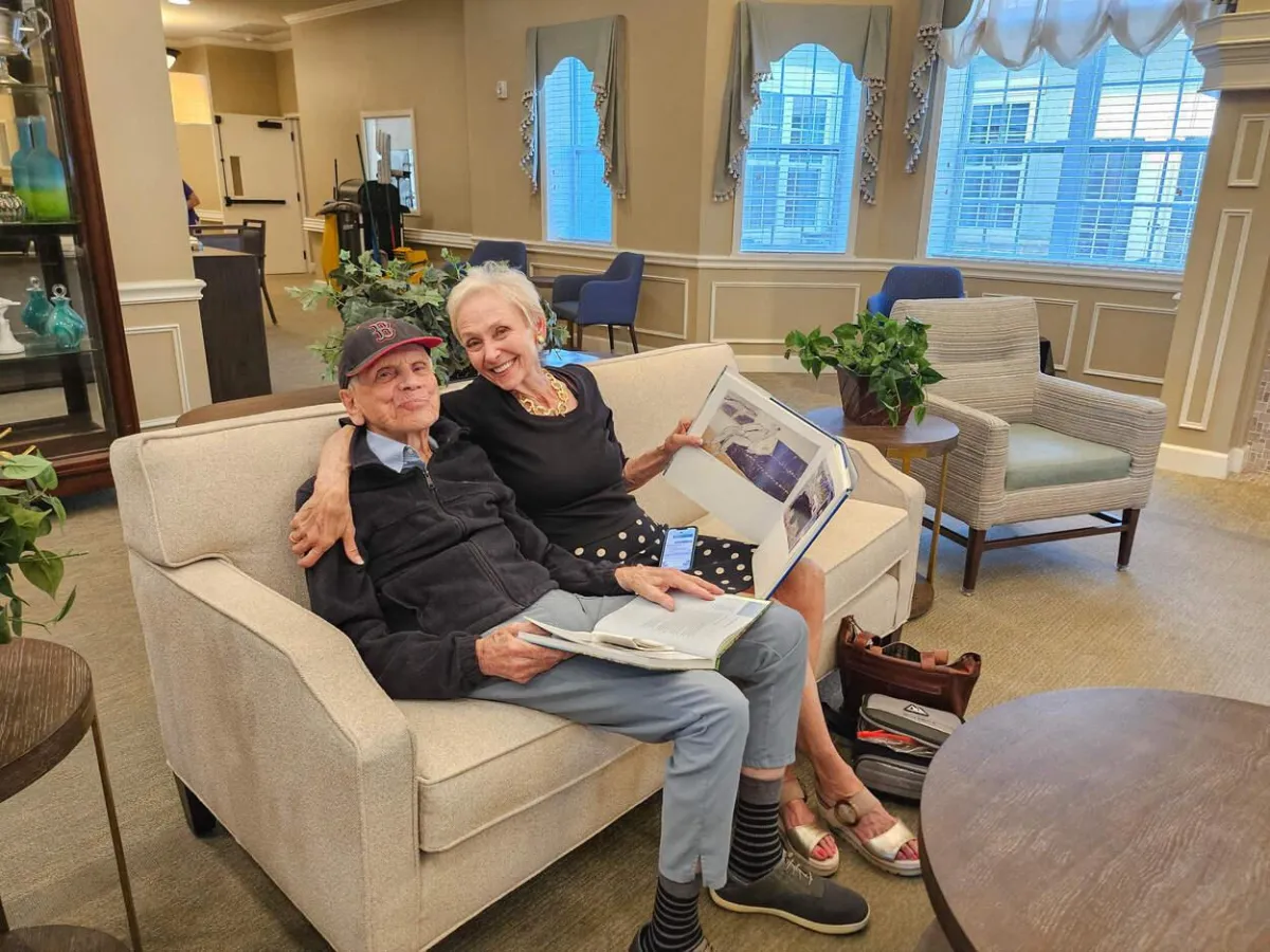 couple on a sofa