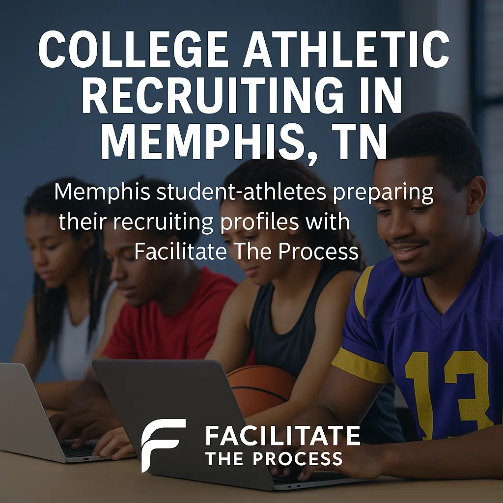 Baltimore City and County high school student-athletes building college recruiting profiles with Facilitate The Process. Local recruiting support, NCAA exposure, and coach connections for Maryland athletes.