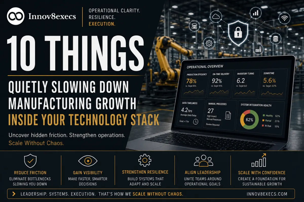 10 Things Quietly Slowing Down Manufacturing