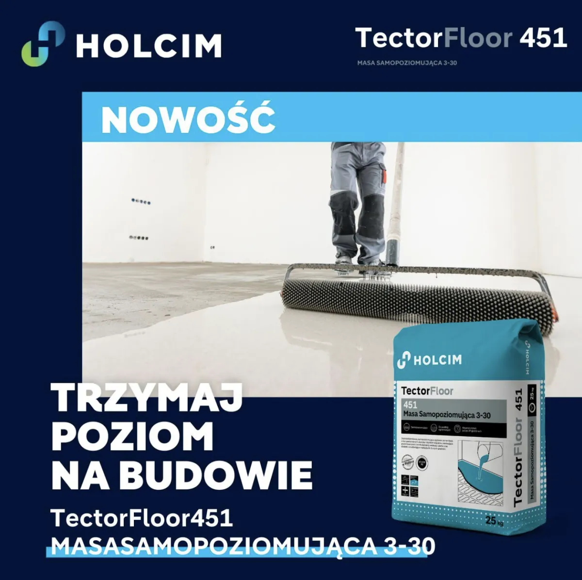TectorFloor 451 od Holcim - nowe rozwiązanie do szybkiego przygotowania podłoży