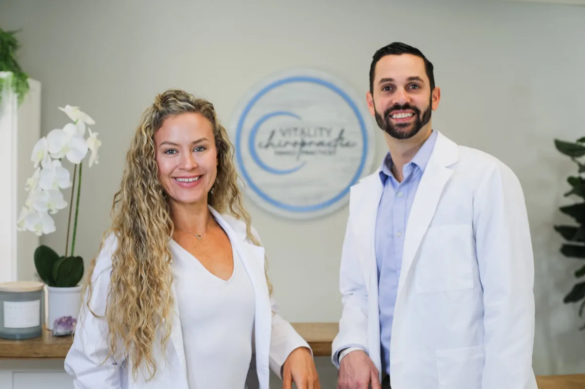 Dr. Juan and Dr. Jessica Caceres of Vitality Chiropractic Family Practice in Sarasota