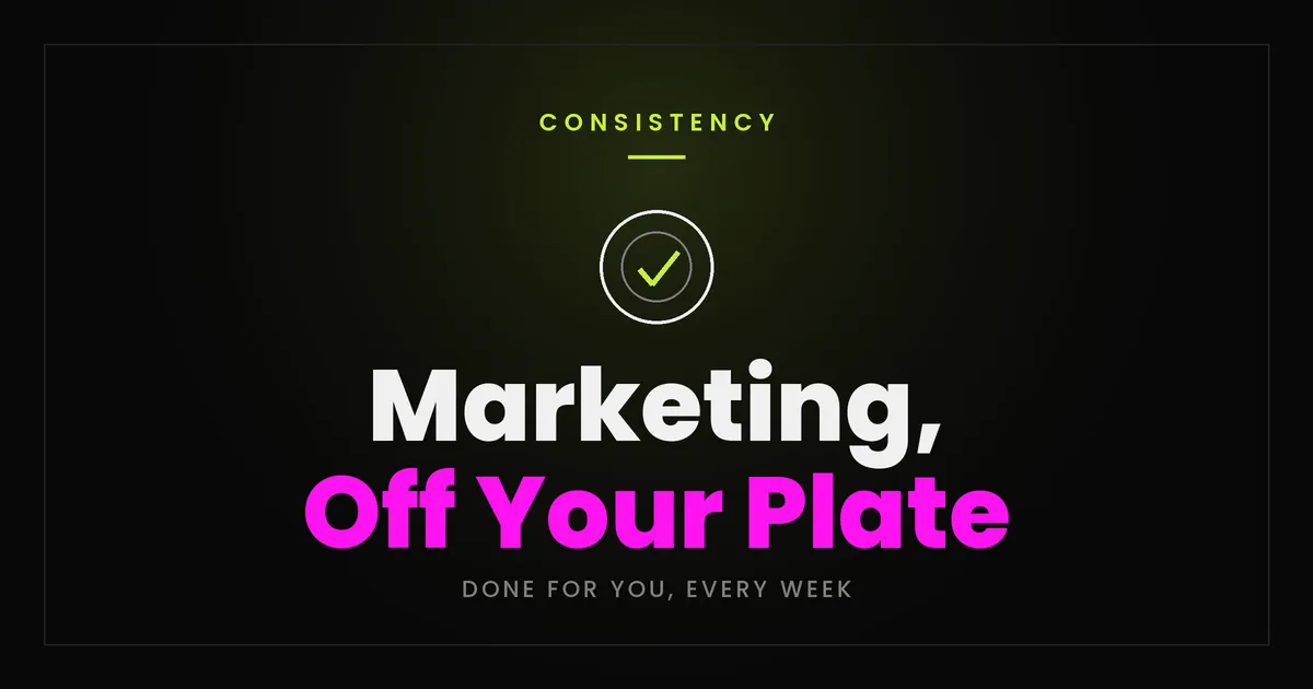 Marketing Off Your Plate