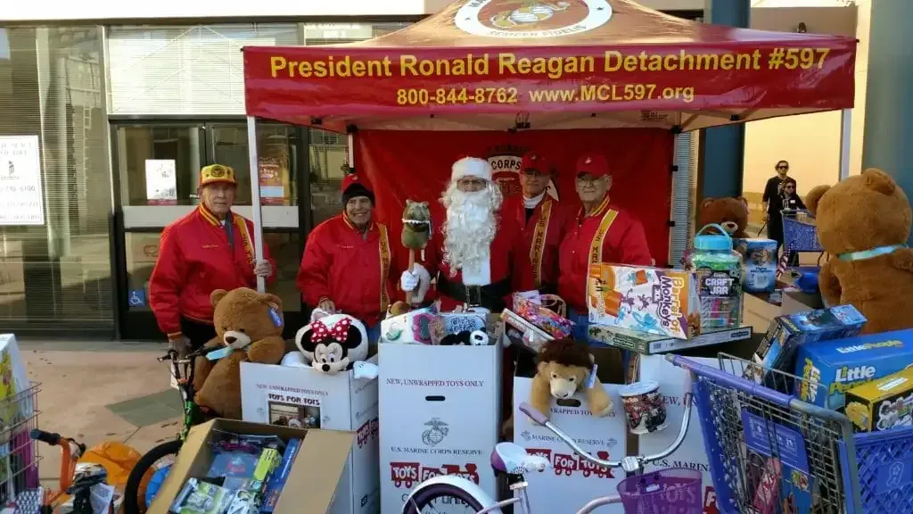 Detachment members; Godfrey Harris, Hank Noorda, Santa (Bob Martinez), “Doc” Honaker and Ben Pfister