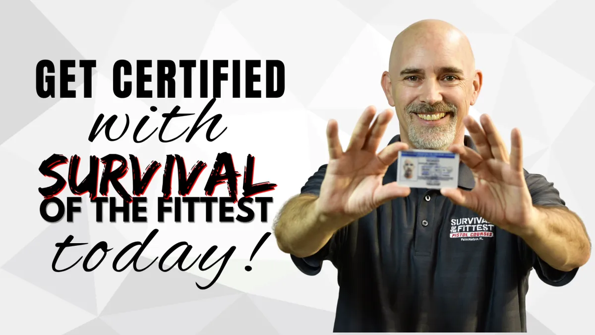 James Dowler holding Florida concealed carry license