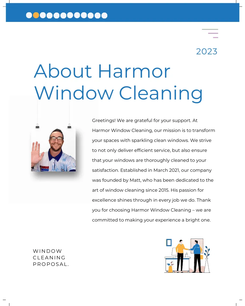 Harmor Window Cleaning is a professional and reliable company that provides comprehensive window cleaning services for both residential and commercial properties. The company is insured and has a strong reputation, with over 100 five-star reviews