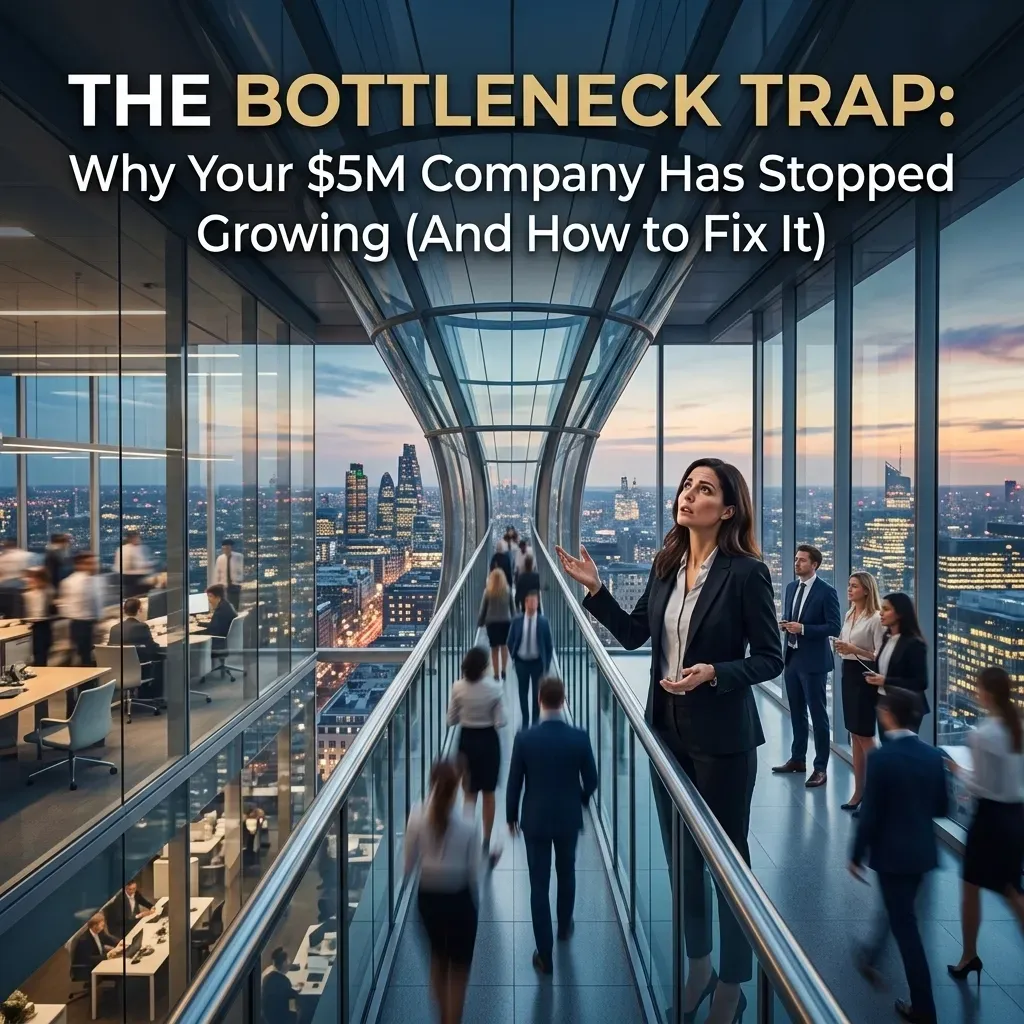 The Bottleneck Trap: Why Your $5M Company Has Stopped Growing (And How to Fix It)