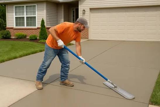 Kyle Concrete builds and installs Driveway