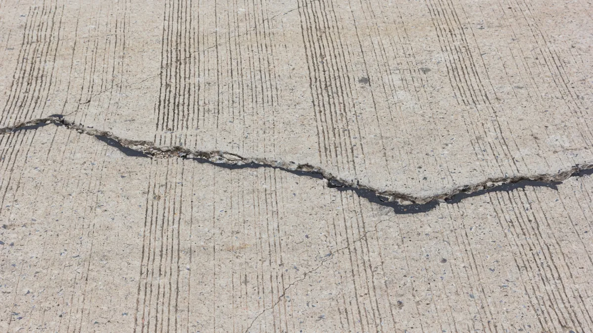 cracked concrete