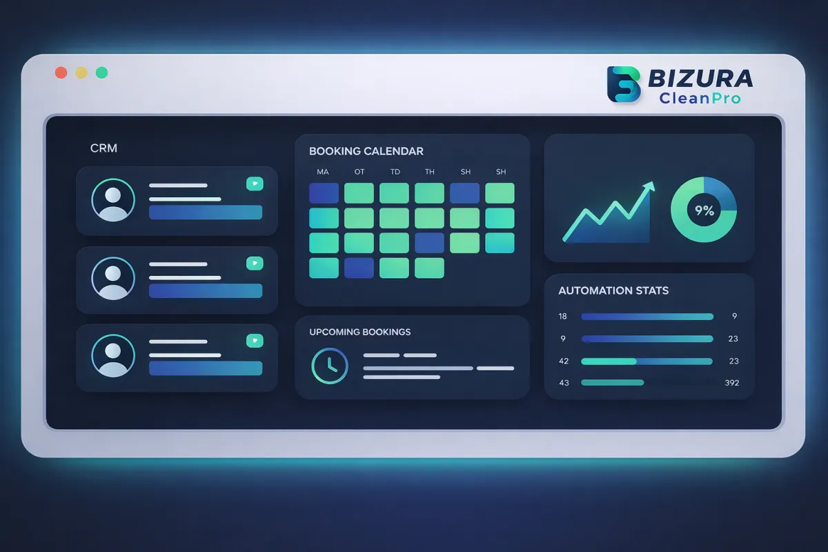 BIZURA CleanPro platform dashboard screenshot