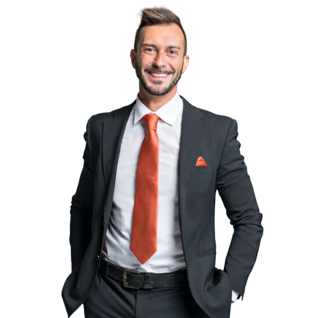 man standing in front of group of men