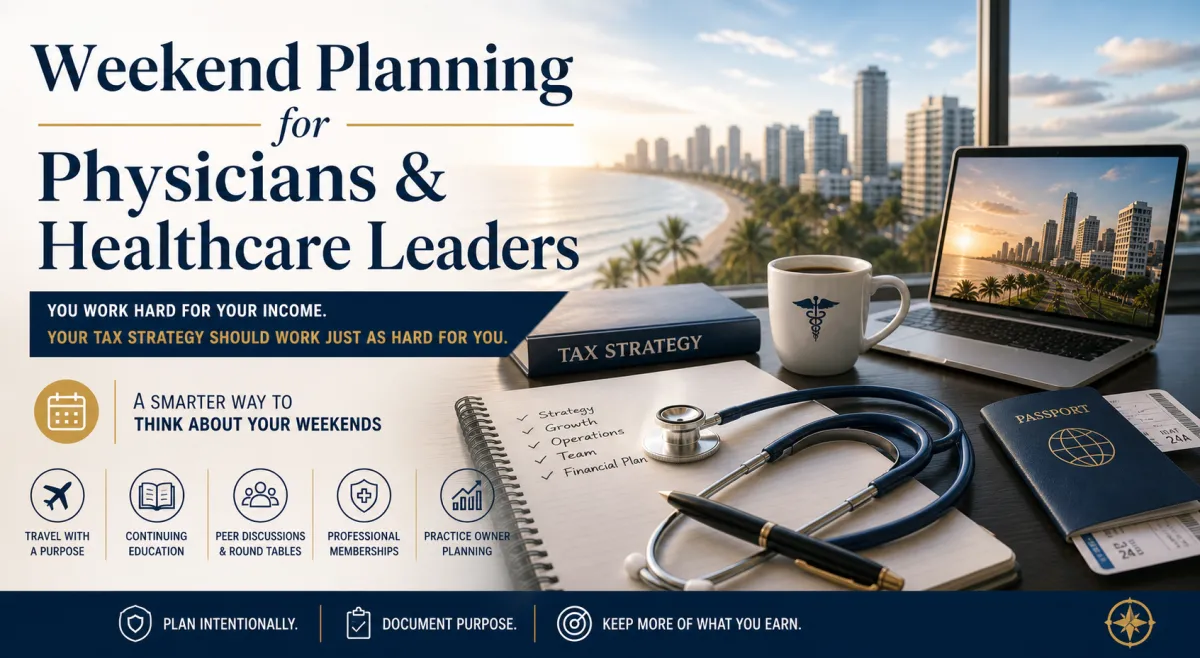 Weekend Planning for Physicians & Healthcare Leaders