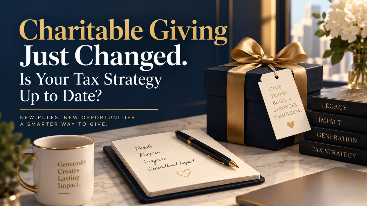 What the 2026 Charitable Giving Rules Mean for Your Deduction