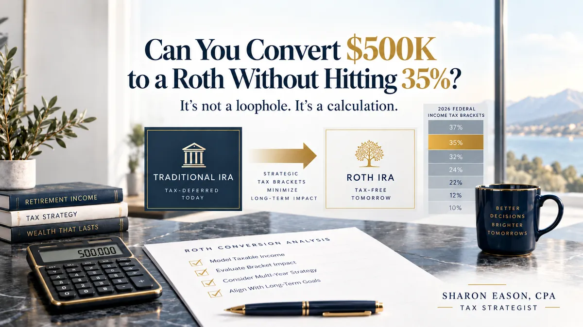 $500K Roth Conversion & the 35% Bracket: What's True