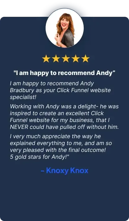 5/5 star reviews for Andy from Knoxy Knox