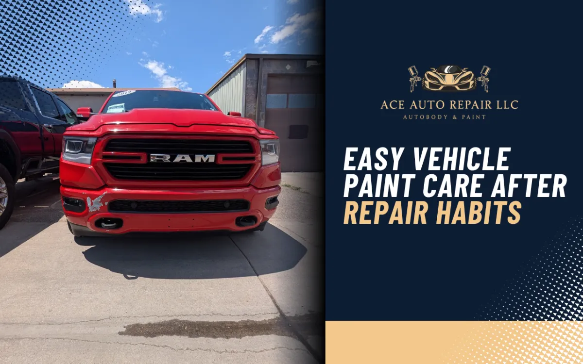 Gentle washing for vehicle paint care after repair