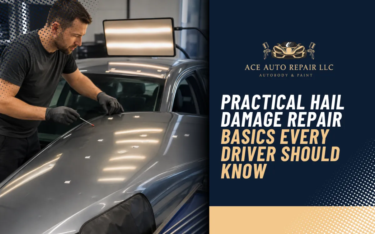 Hail damage repair basics during a vehicle dent inspection