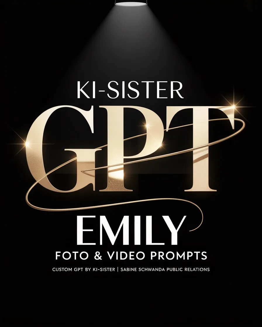 Lgo KI-Sister Emily, GPT für Foto & Video Prompts