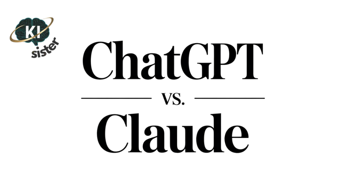 Logo ChatGPT vs. Claude und KI-Sister Logo