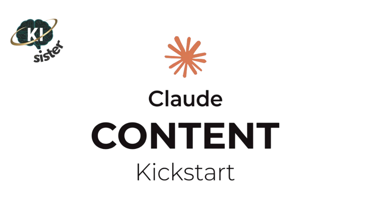 Logo Claude Content Kickstart und KI-Sister Logo