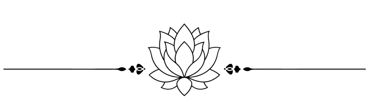 Small lotus flower icon below the main heading