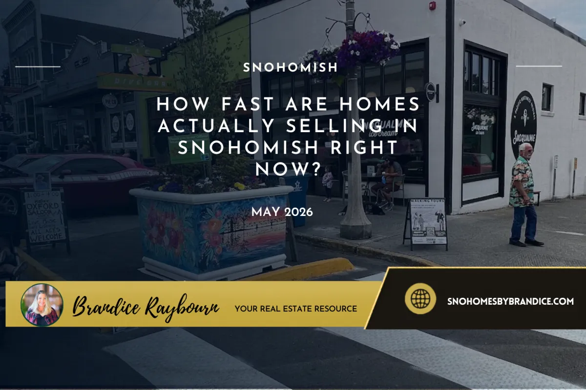 How fast are homes actually selling in Snohomish right now?