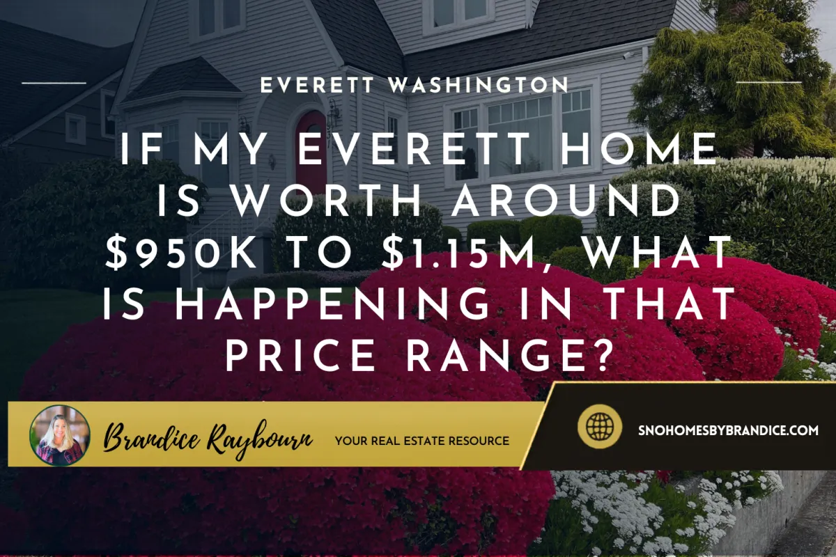 If My Everett Home Is Worth Around $950K to $1.15M, What Is Happening in That Price Range?