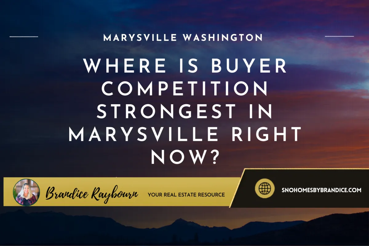 Where Is Buyer Competition Strongest in Marysville Right Now?