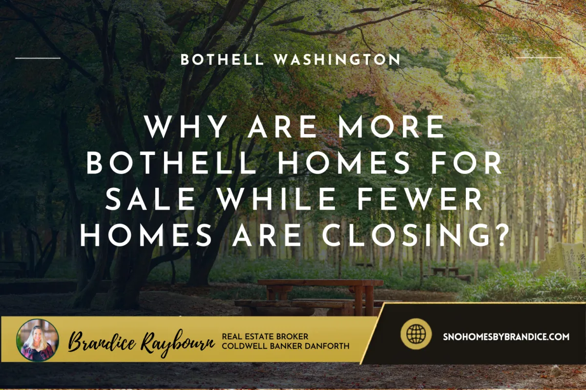 Why Are More Bothell Homes for Sale While Fewer Homes Are Closing?