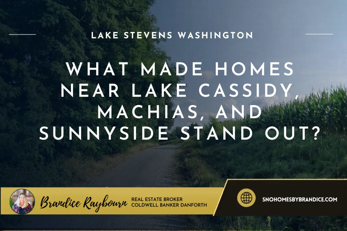 What Made Homes Near Lake Cassidy, Machias, and Sunnyside Stand Out?