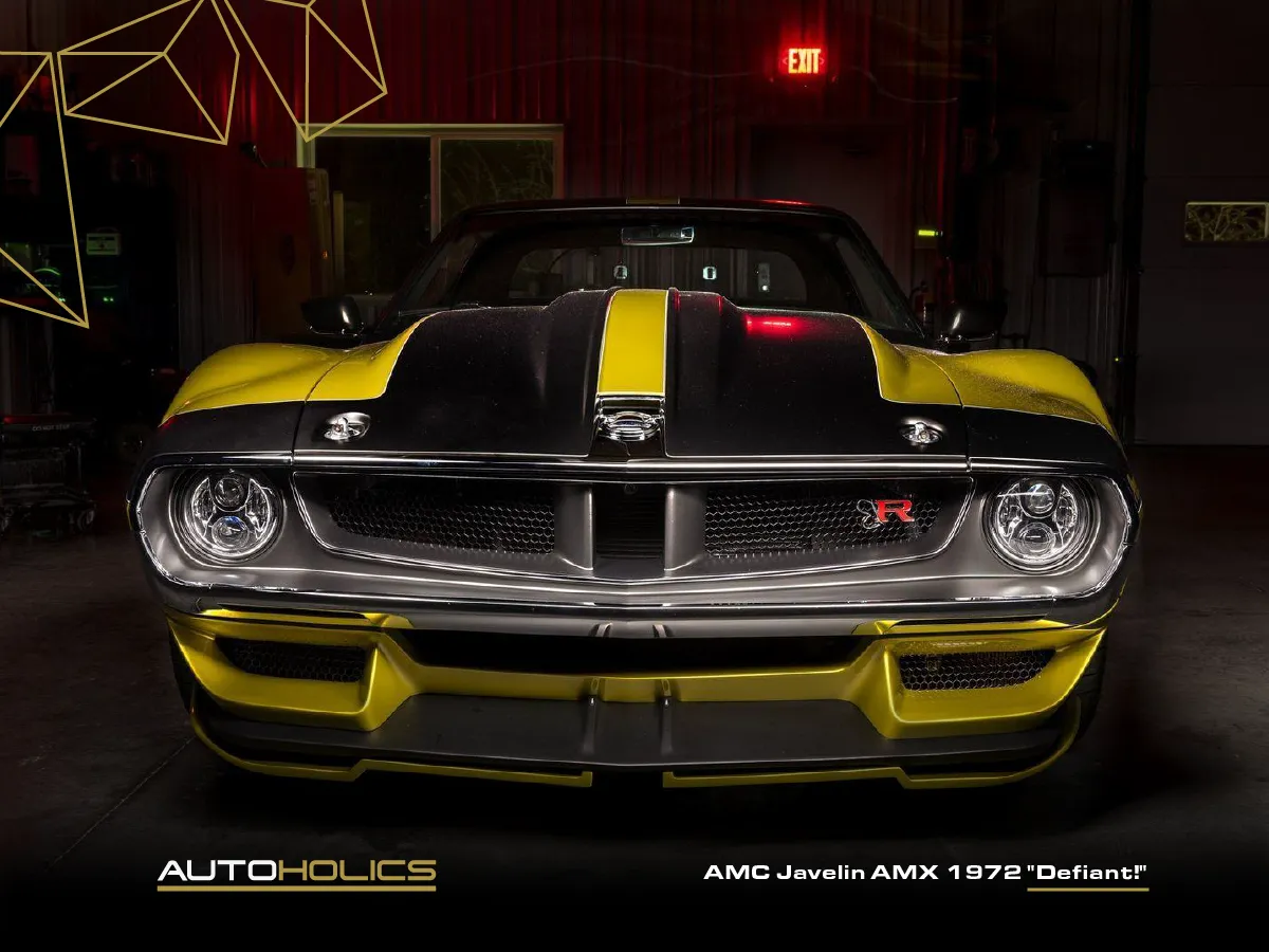 MÉTRICA 10-02 AUTOHOLICS | CRITERIO SEMA VOL. II Base: AMC Javelin AMX 1972 "Defiant!" — Construido por Ringbrothers