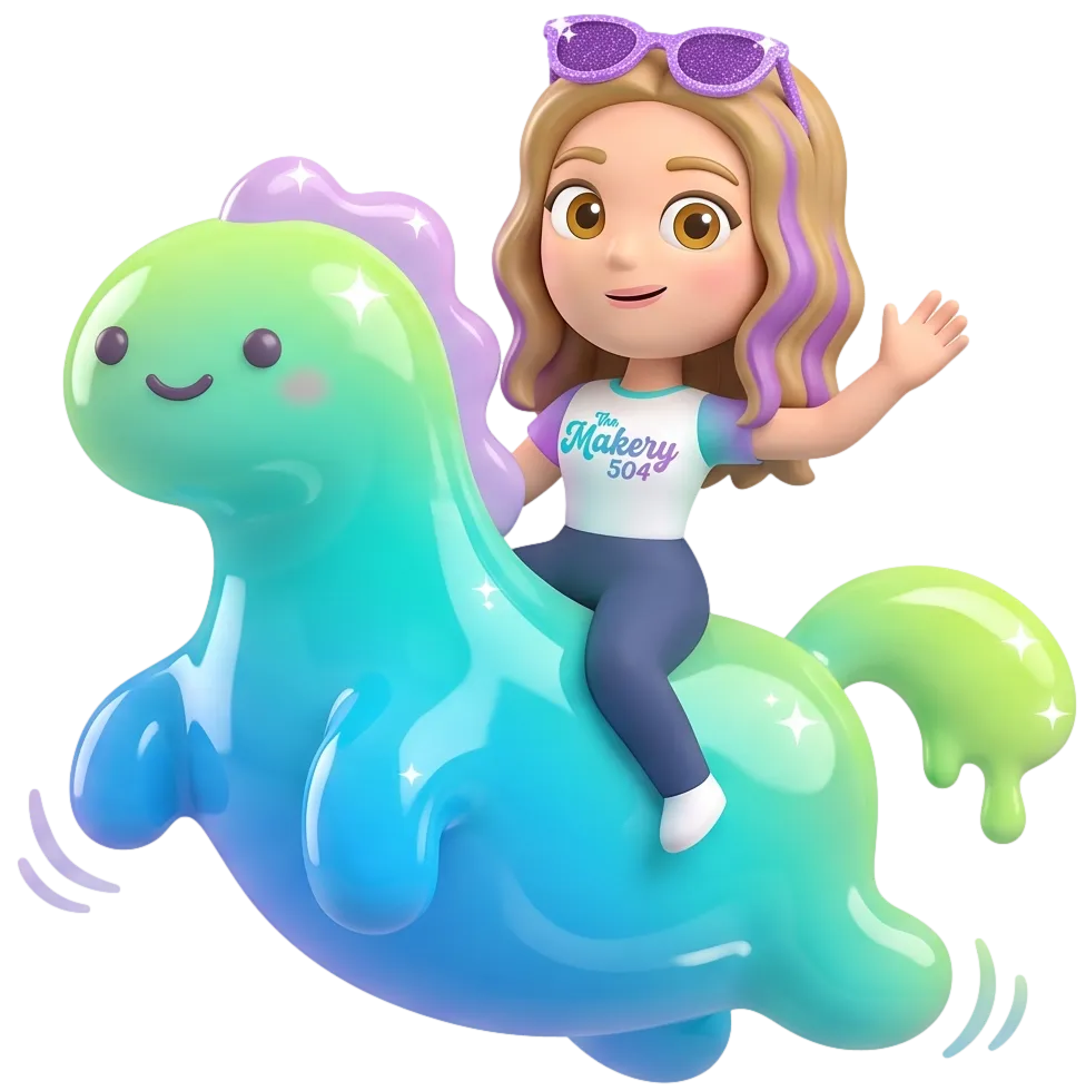 Floating premium slime glob cutout