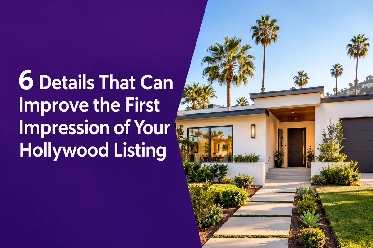 Hollywood Florida home listing with a clean entrance, maintained landscaping, and welcoming exterior