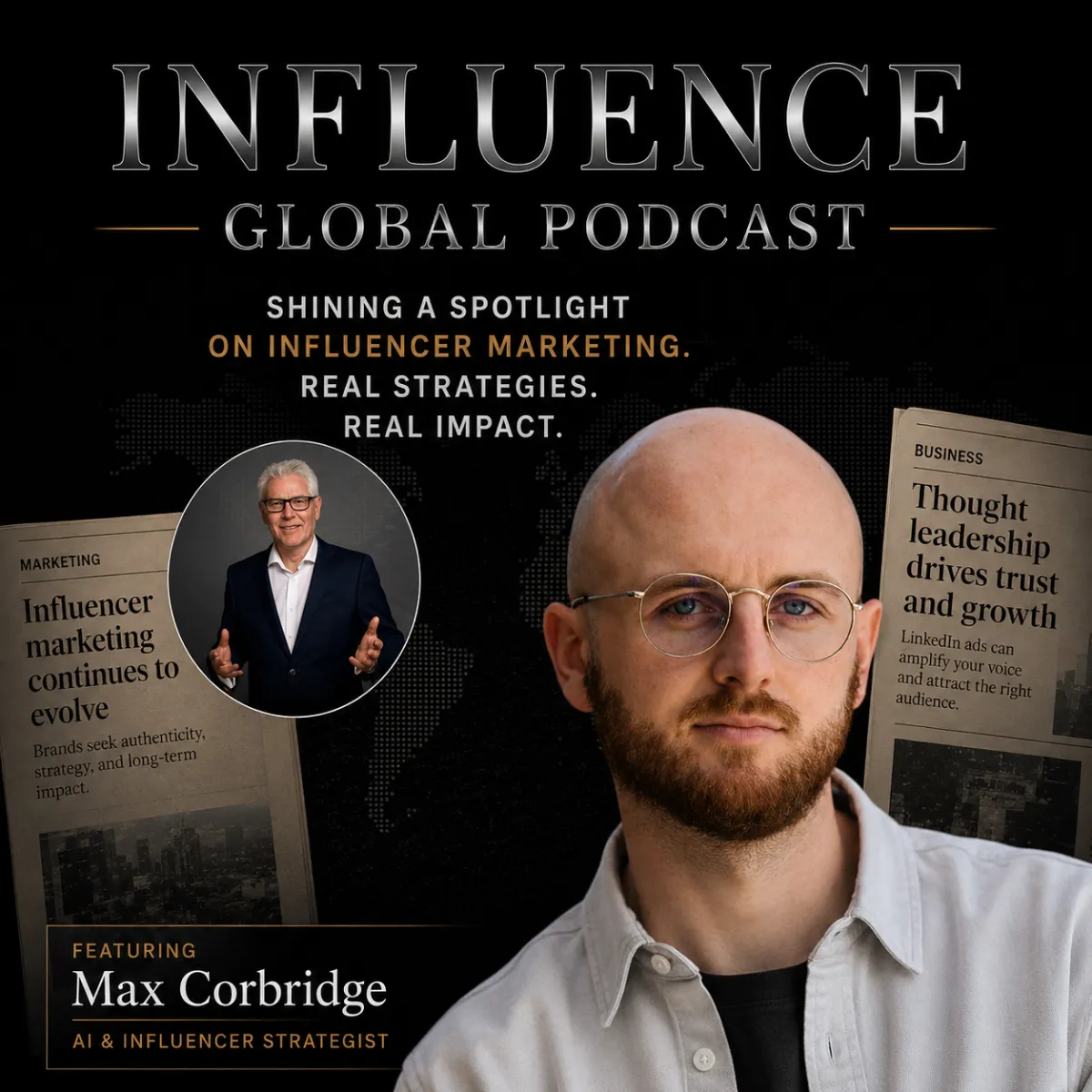 Catherine Kay discussing how an illustrator built a successful content brand on the Influence Global Podcast