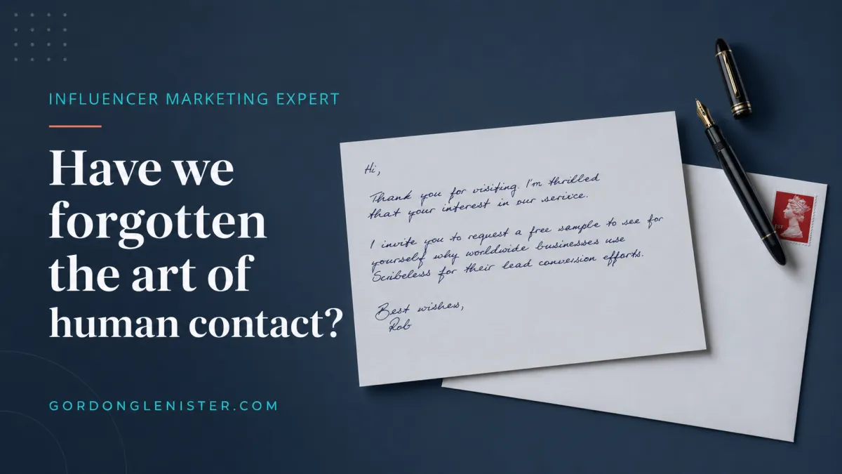 Have we forgotten the art of human contact?
