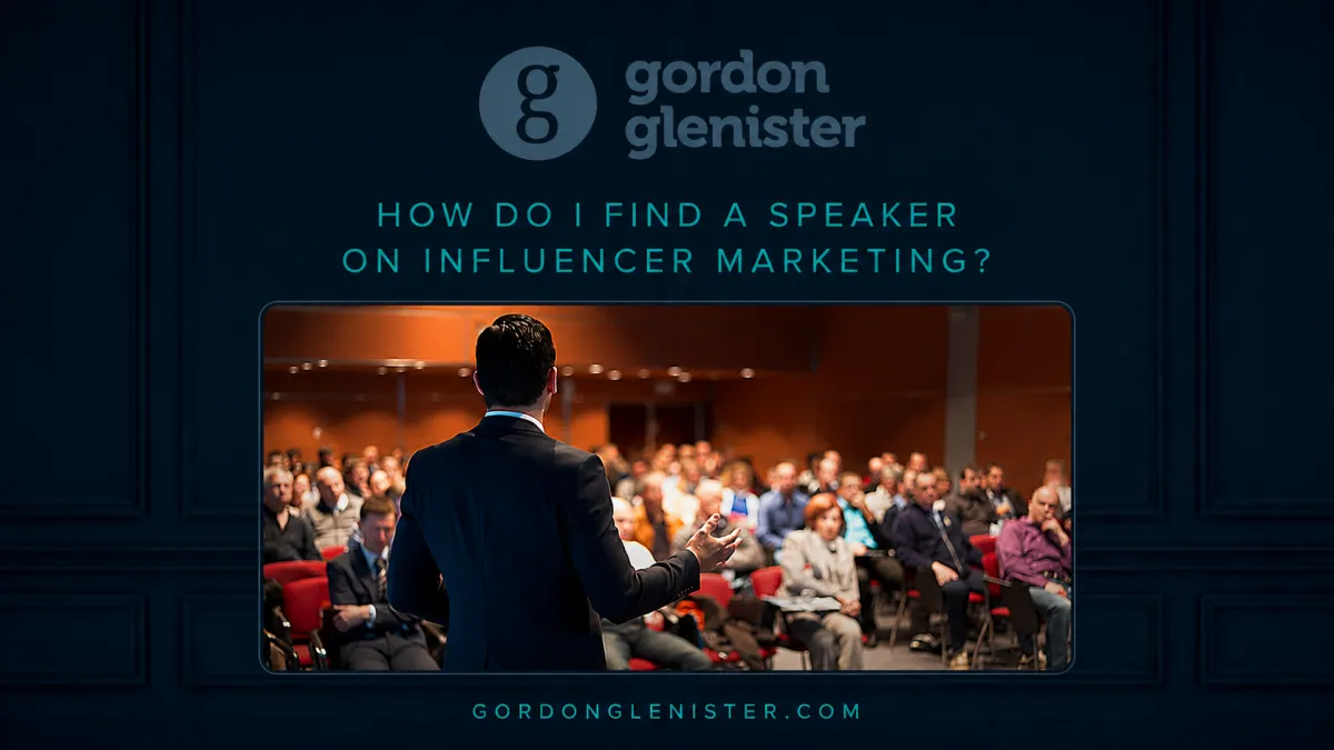 How do I find a speaker on influencer marketing?