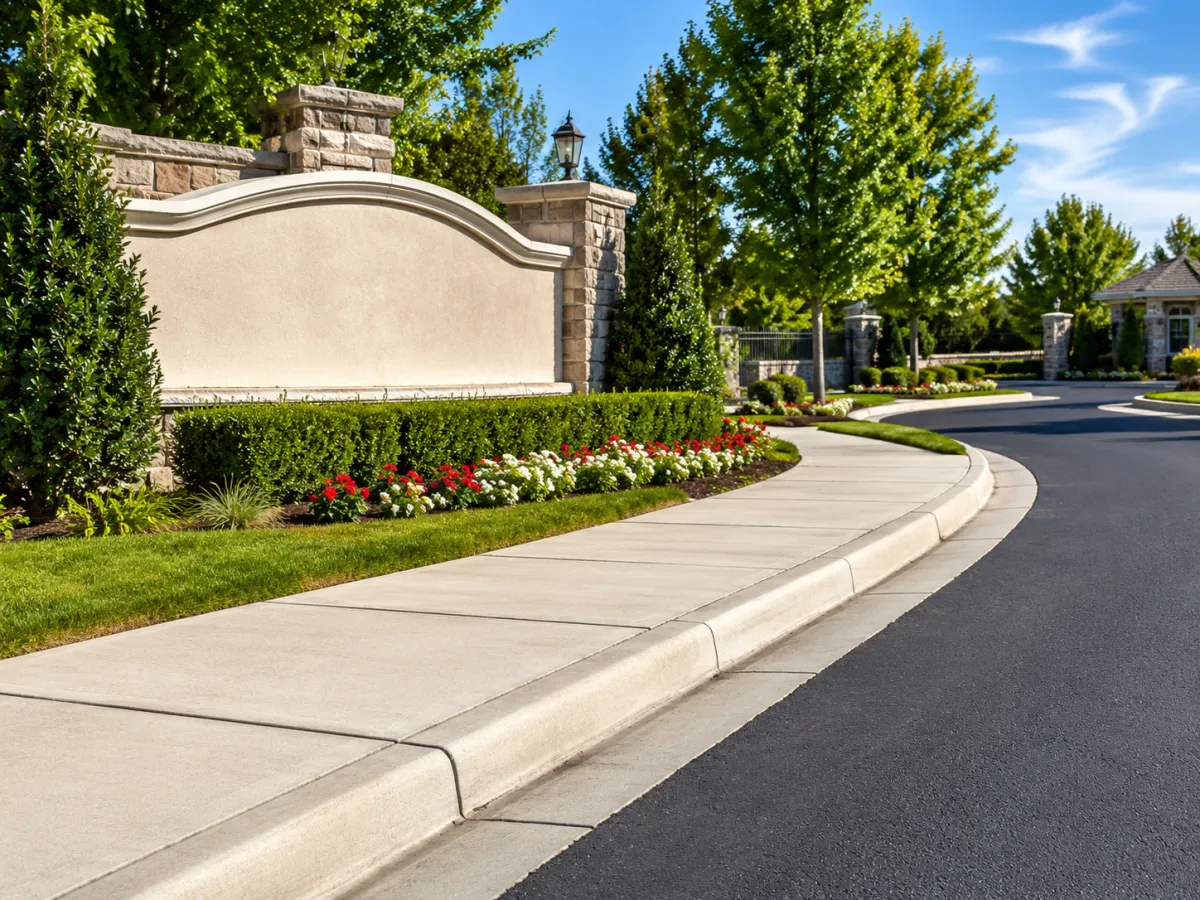 HOA entrance and community pressure washing in Jacksonville, FL