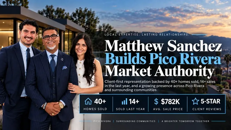 Matthew Sanchez Pico Rivera real estate team banner