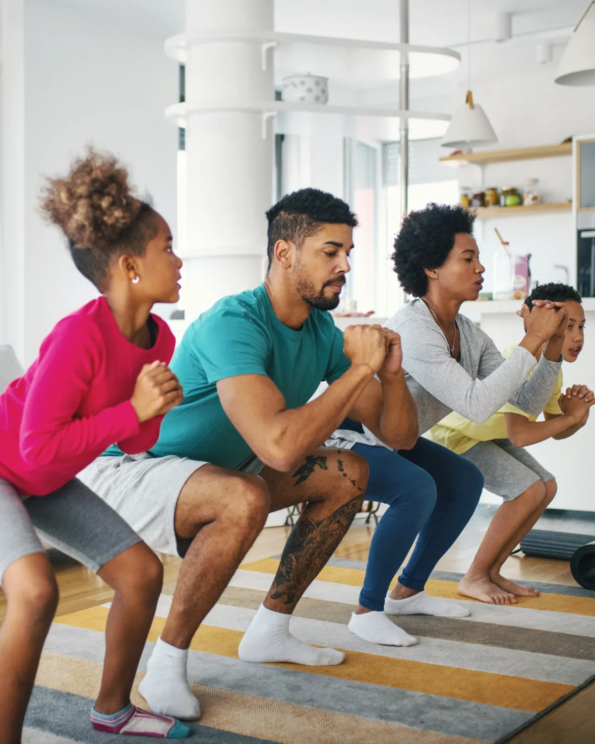 Family Exercising