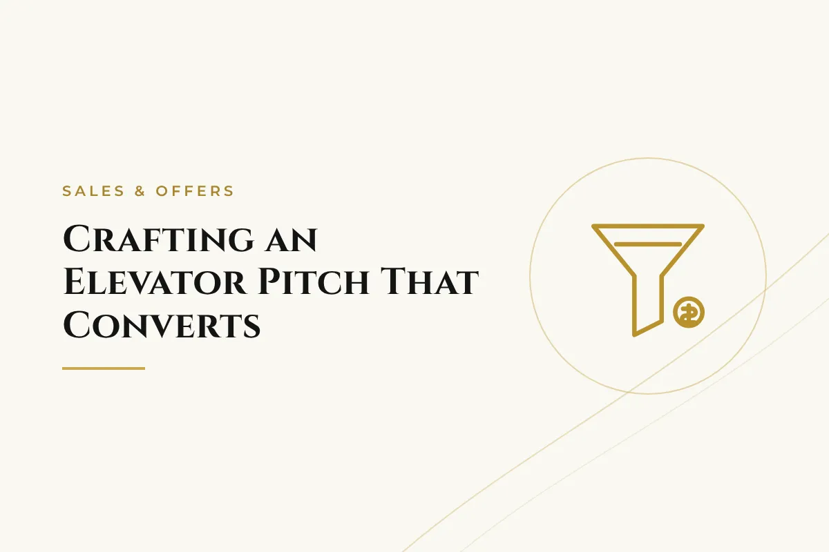 Crafting an Elevator Pitch That Converts