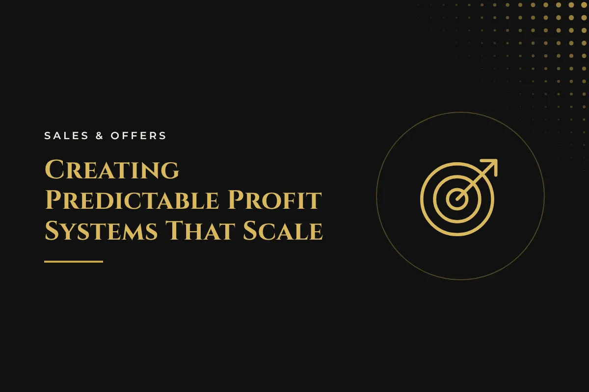 Creating Predictable Profit Systems That Scale