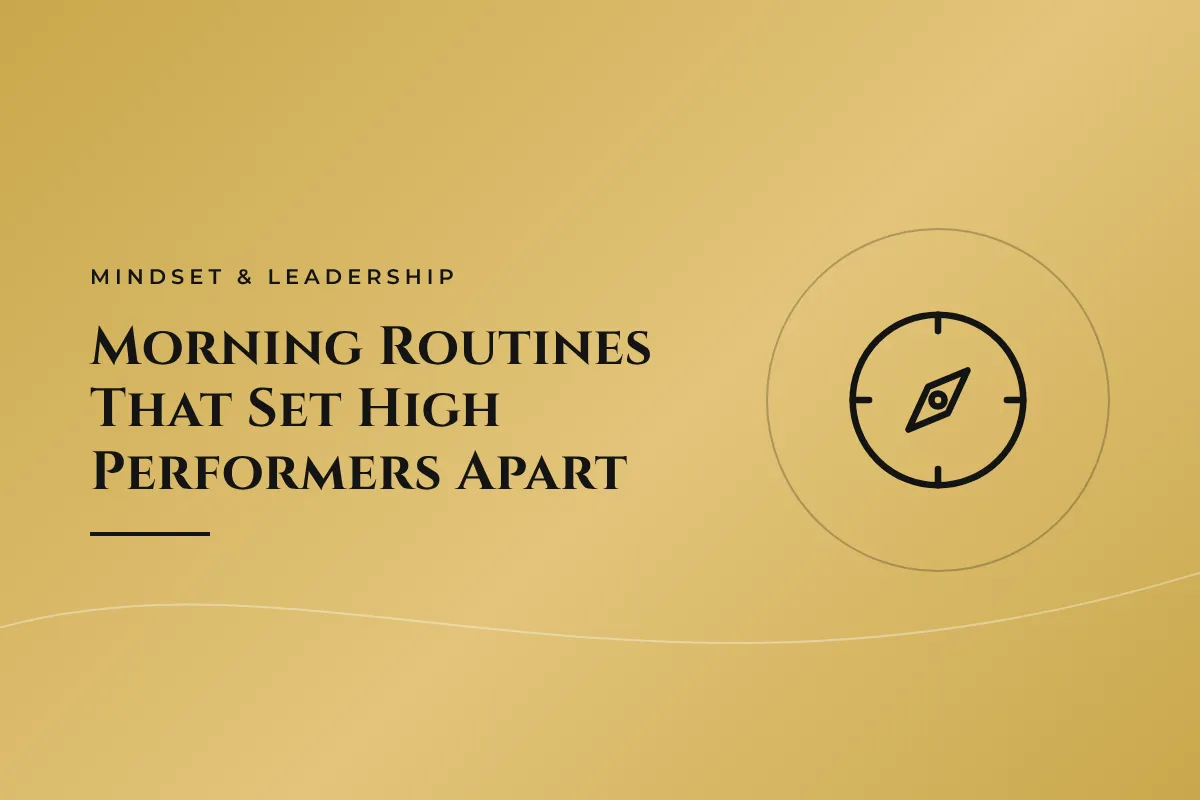 Morning Routines That Set High Performers Apart