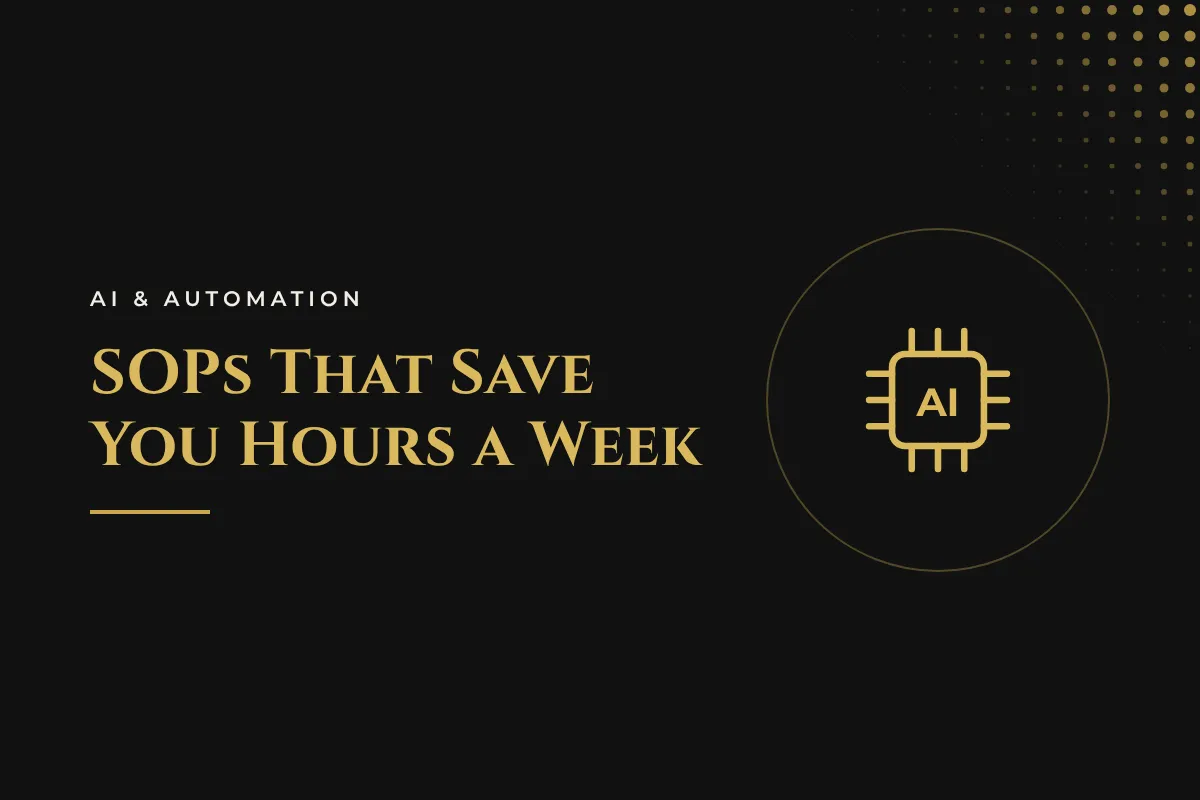 SOPs That Save You Hours a Week