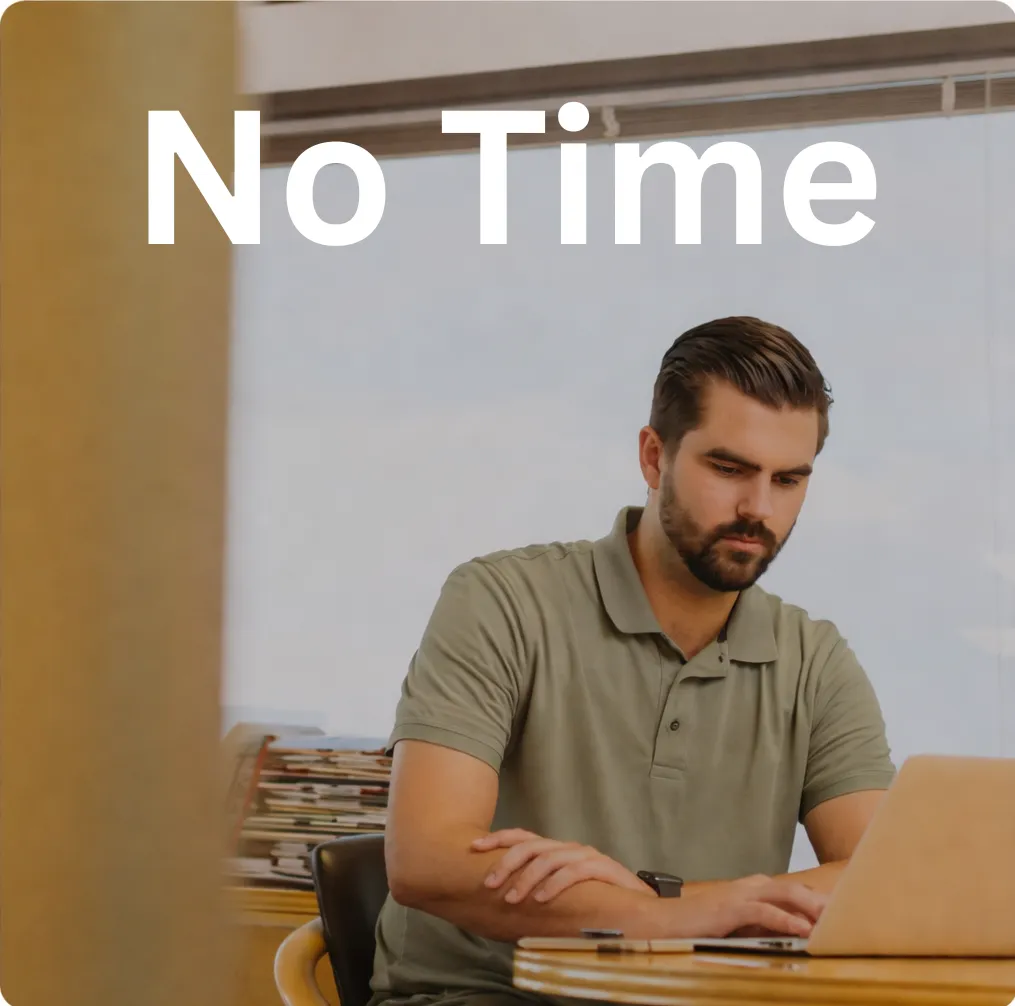 Example showing a business owner with not enough time to reply to reviews