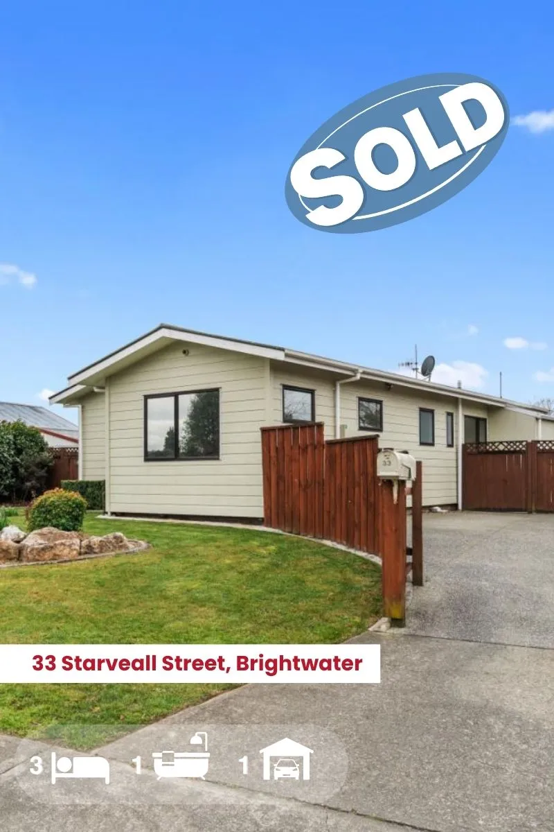 Sold house with fence and driveway
