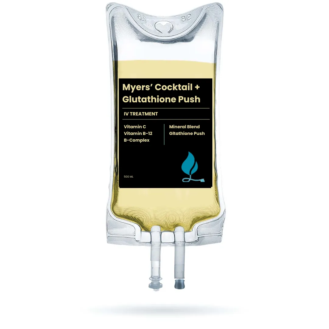 Mobile IV Myers' Cocktail + Glutathione Push In Tarrant Texas