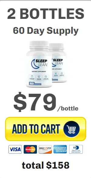 “Sleep Lean weight loss supplement bottle with price label”