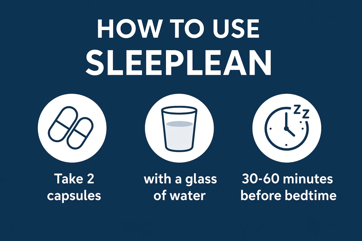 “How to use Sleep Lean supplement bottle with dosage instructions”